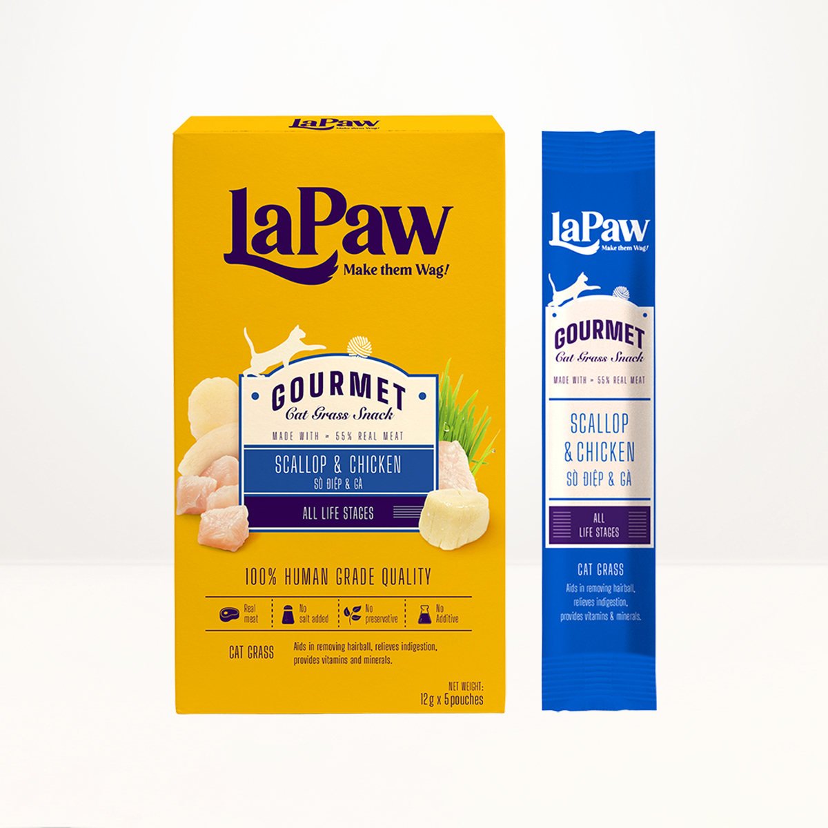 Súp thưởng cho mèo mọi lứa tuổi LaPaw Gourmet 12g