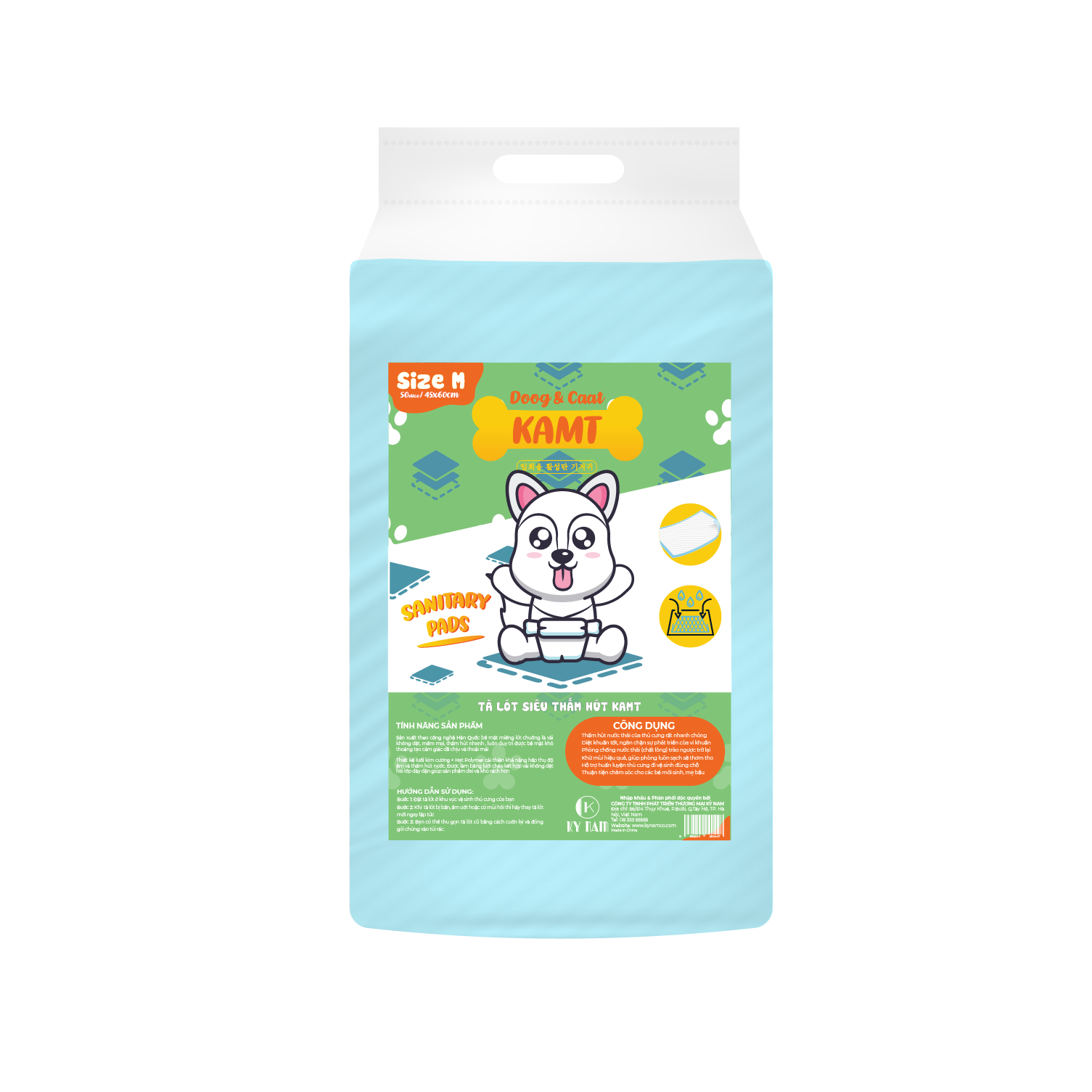 Tã lót vệ sinh dành cho thú cưng KAMT