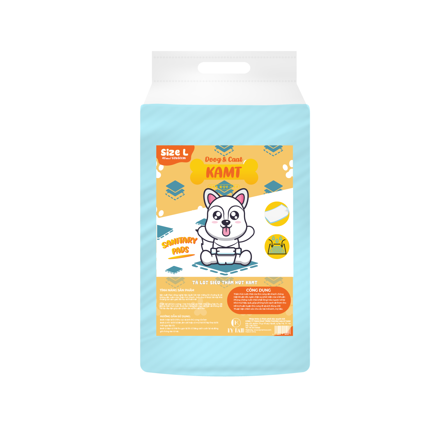 Tã lót vệ sinh dành cho thú cưng KAMT
