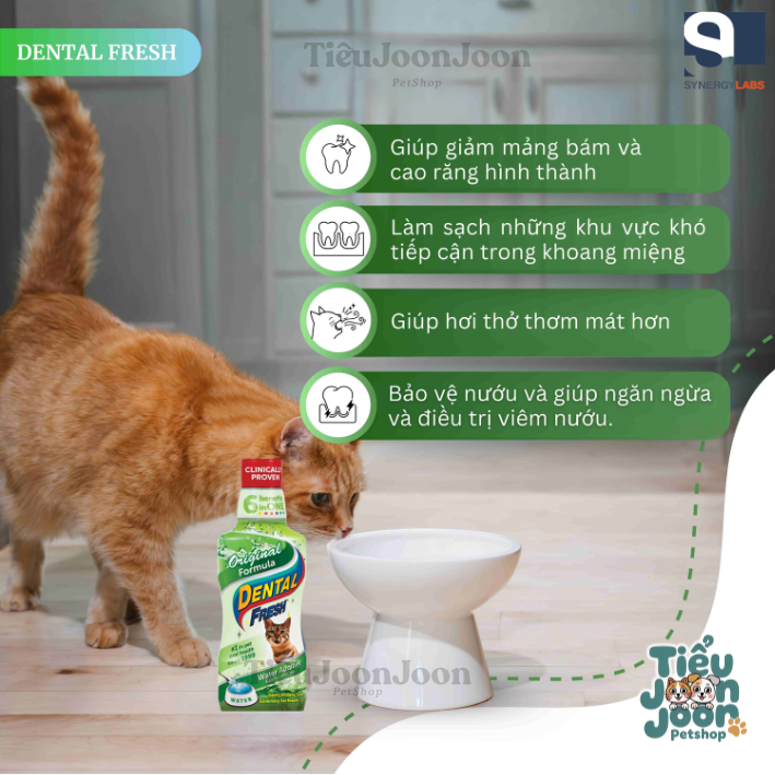 Dung Dịch Hết Hôi Miệng Cho Mèo 237ml [USA]