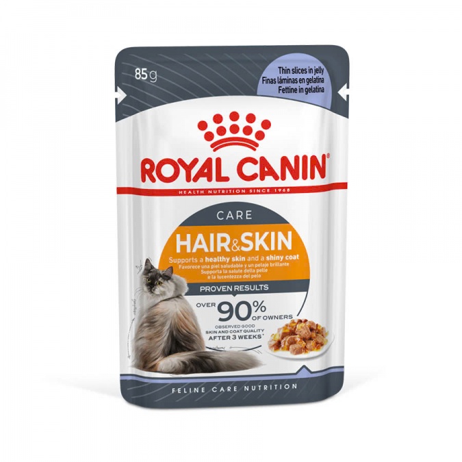 Pate cho mèo Royal Canin Hair & Skin (Jelly) 85g