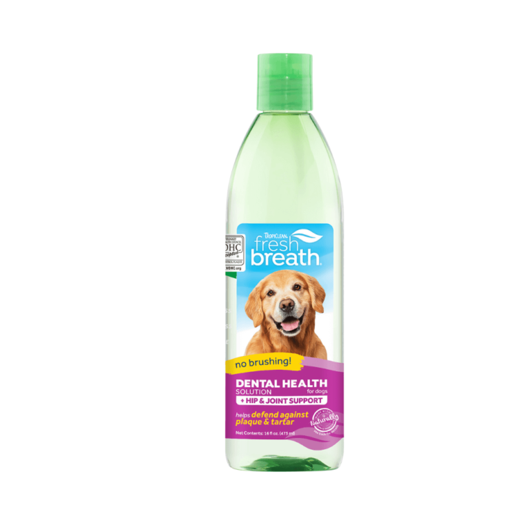 Nước vệ sinh răng miệng TropiClean – hỗ trợ xương khớp cho chó 473ml