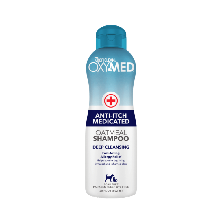 Dầu tắm trị viêm da cho chó mèo TropiClean Oxymed – 592ml
