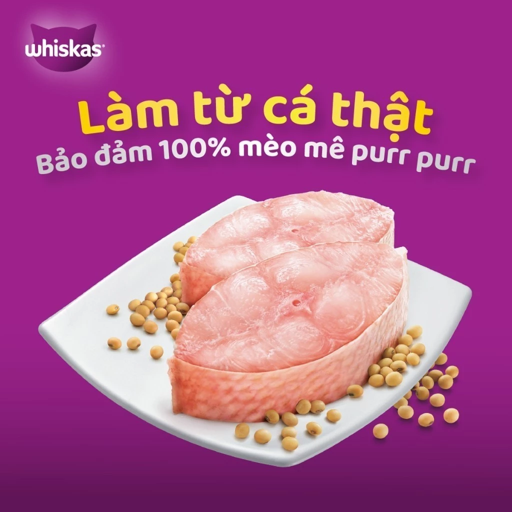 Pate mèo trưởng thành Whiskas Adult vị Cá Mòi 400g
