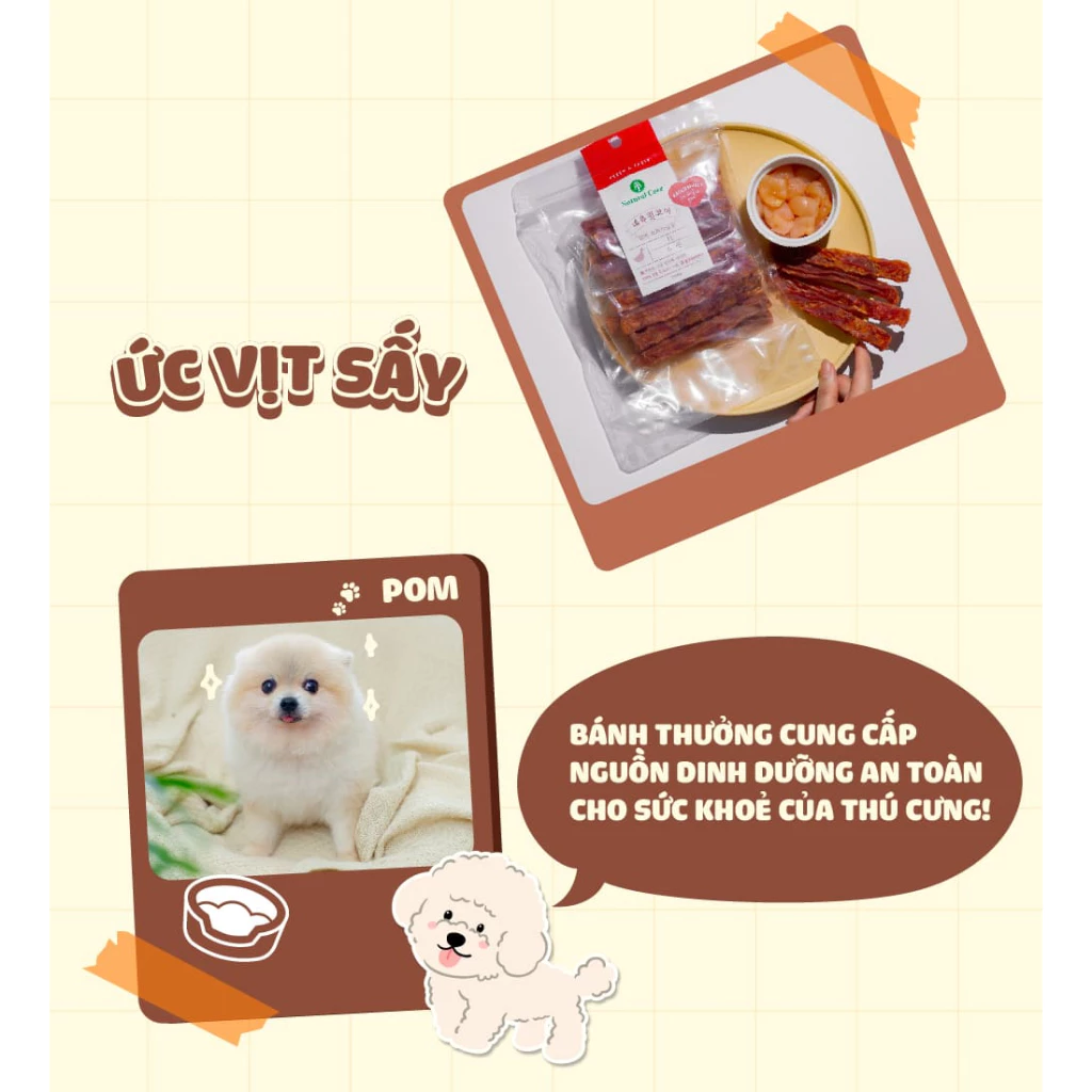 Thịt Ức Sấy Natural Core (Thịt Gà, Thịt Vịt)