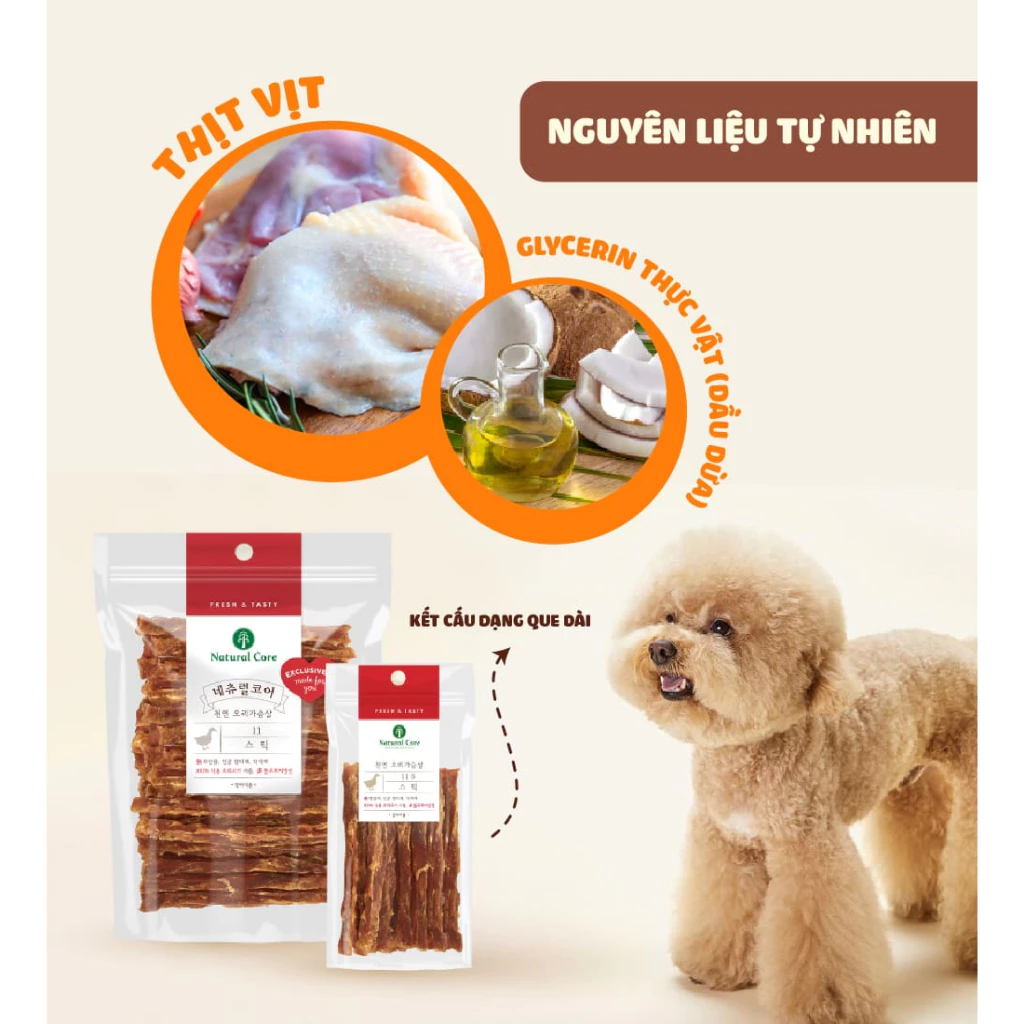 Thịt Ức Sấy Natural Core (Thịt Gà, Thịt Vịt)