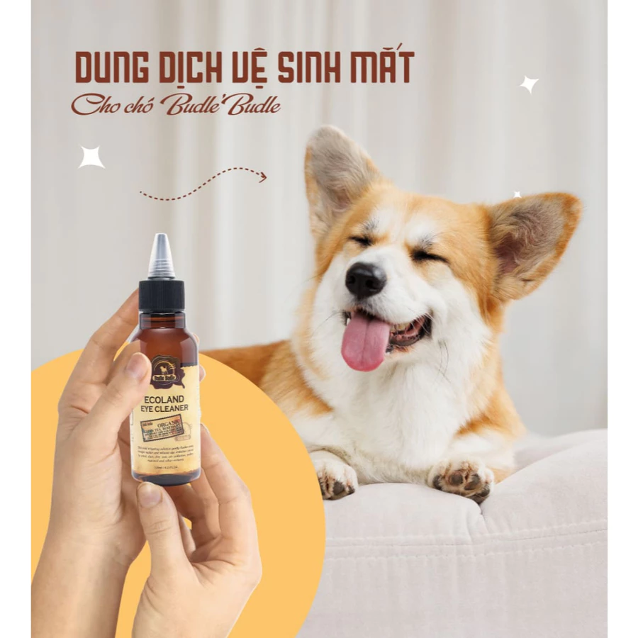 Dung dịch nhỏ mắt cho chó Budle'Budle 120ml