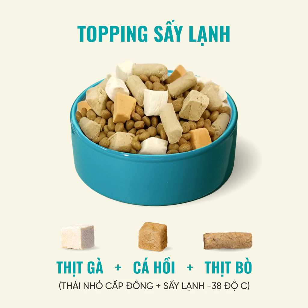 Thức ăn hạt cho mèo mọi lứa tuổi BITE OF WILD P42 Mix Thịt Sấy 1kg