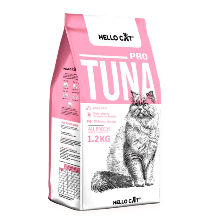 Thức ăn hạt Hello Cat dành cho mèo mọi lứa tuổi - Vị Cá Ngừ