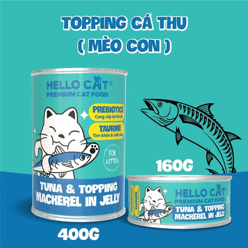 Pate cho mèo Hello Cat lon 400g