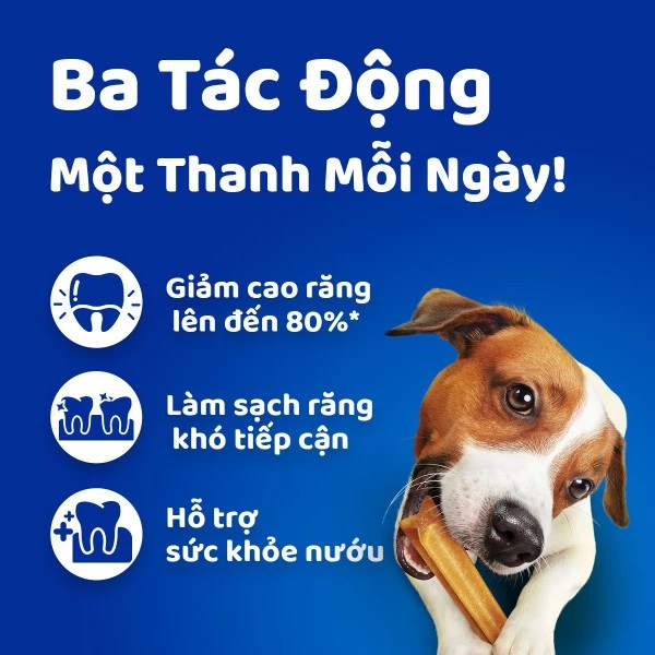 Bánh xương cho chó kiểng Pedigree Dentastix 60g