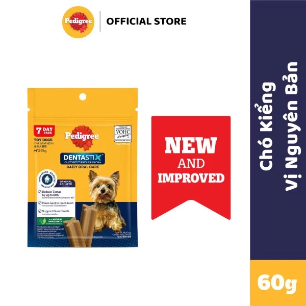 Bánh xương cho chó kiểng Pedigree Dentastix 60g