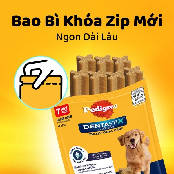 Bánh xương cho chó kiểng Pedigree Dentastix 60g