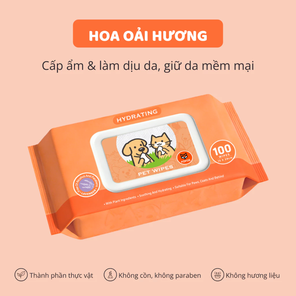Khăn ướt cho thú cưng Fofos