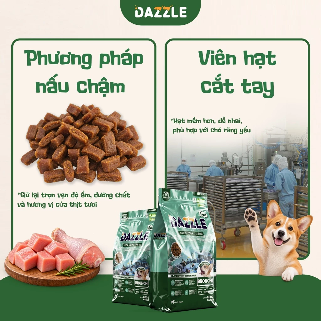 HẠT MỀM DAZZLE CHO CHÓ – HỖ TRỢ HÔ HẤP