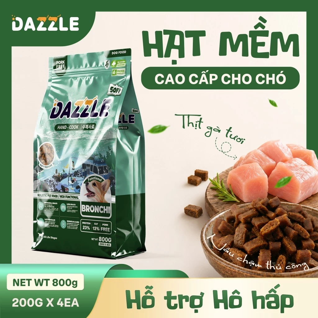 HẠT MỀM DAZZLE CHO CHÓ – HỖ TRỢ HÔ HẤP
