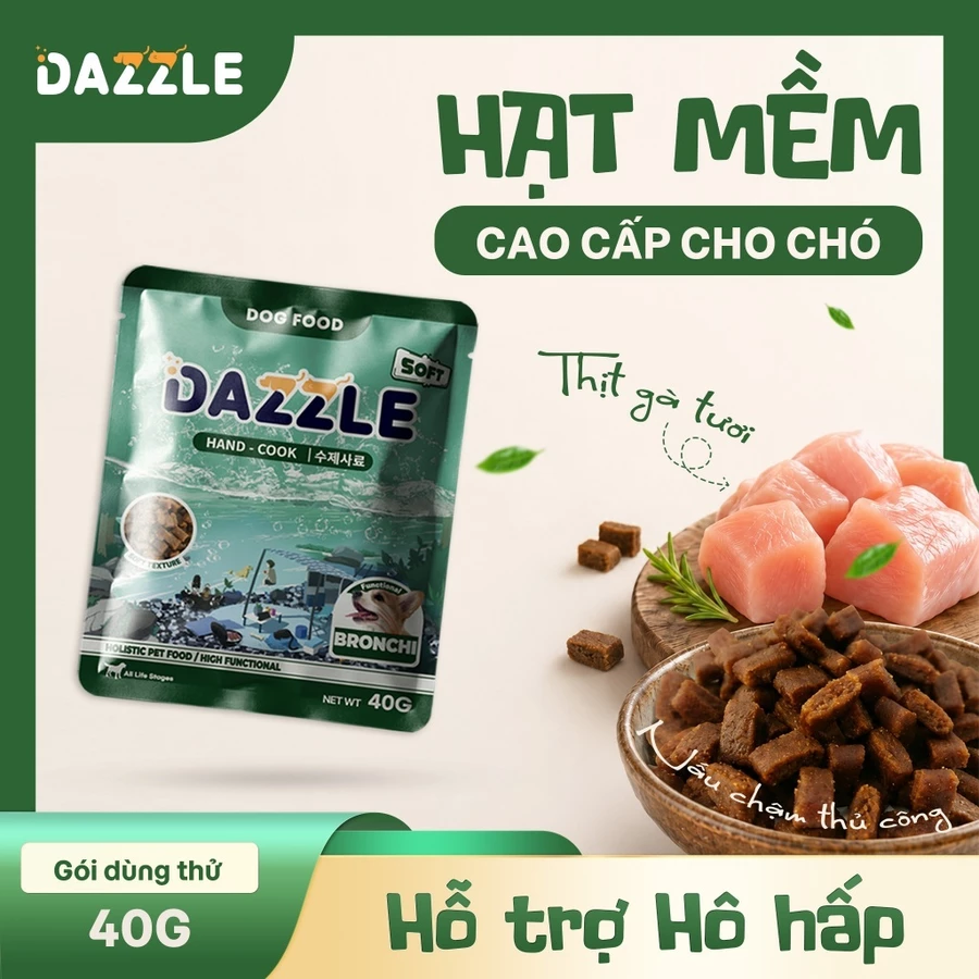 HẠT MỀM DAZZLE CHO CHÓ – HỖ TRỢ HÔ HẤP