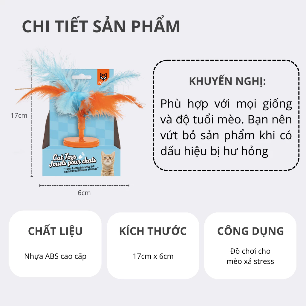 Đồ chơi lắc lư cho mèo FOFOS