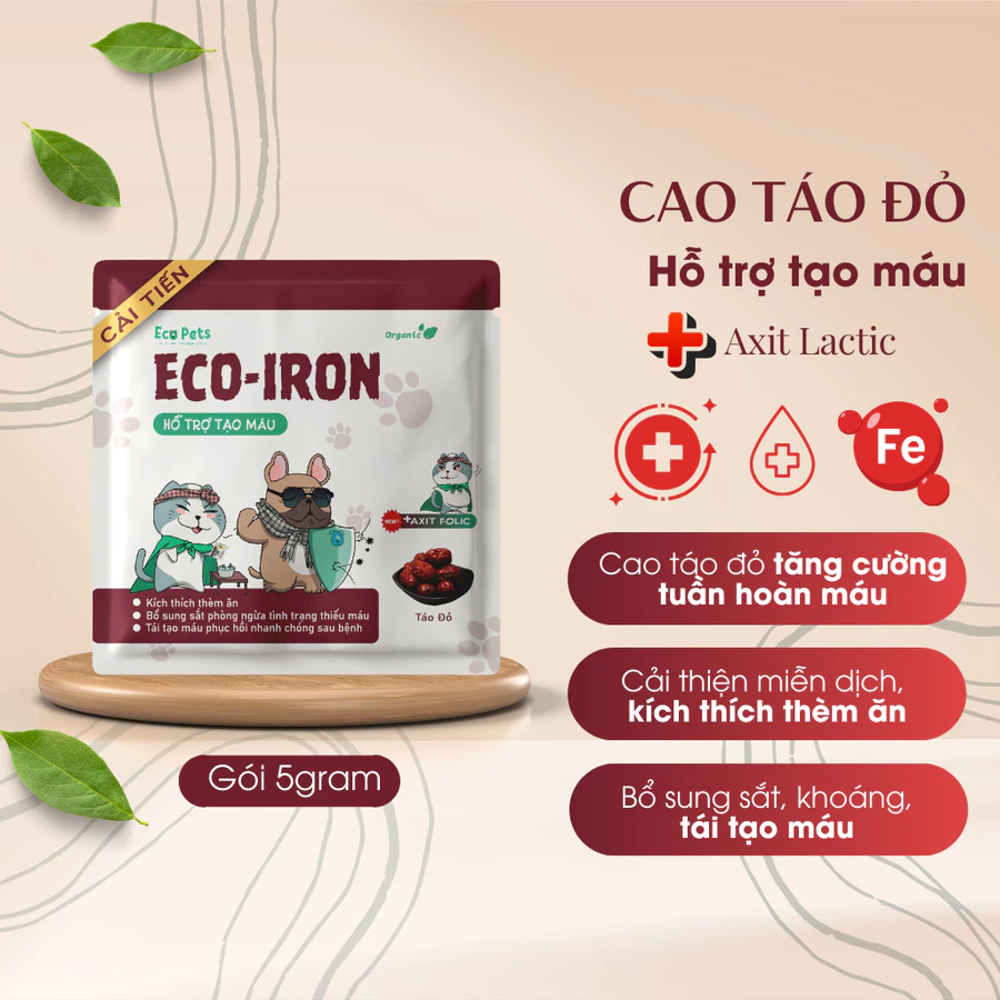 Bột bổ máu Ecopets ECO IRON 5G