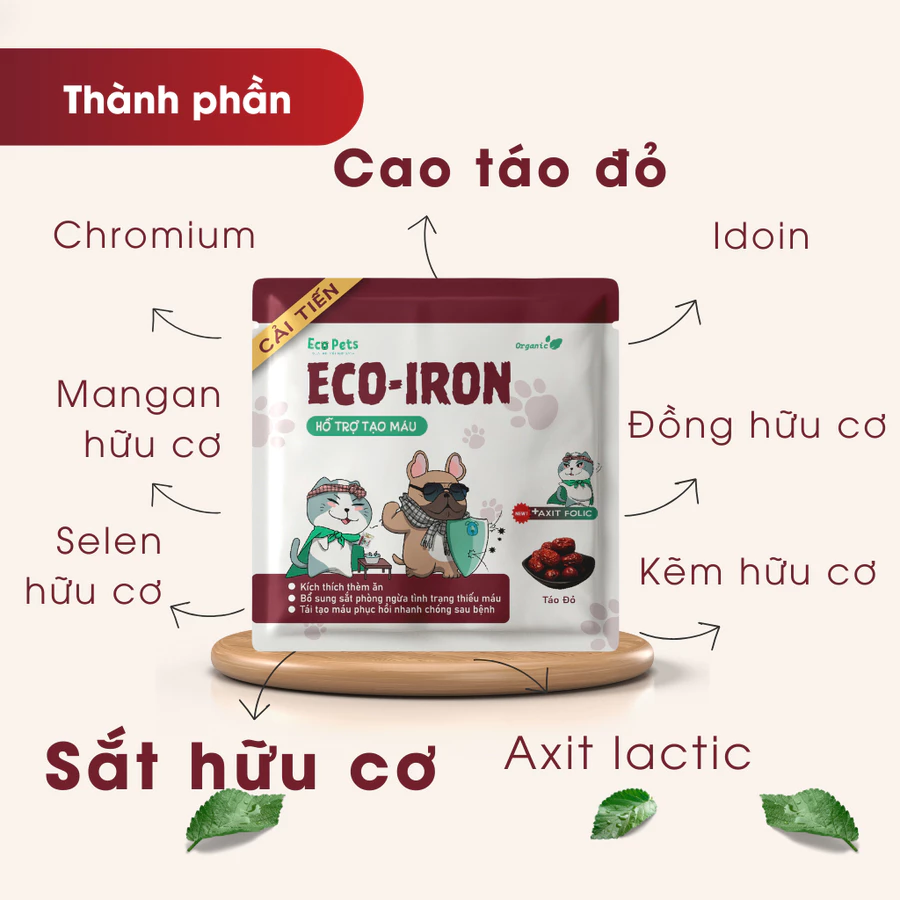 Bột bổ máu Ecopets ECO IRON 5G