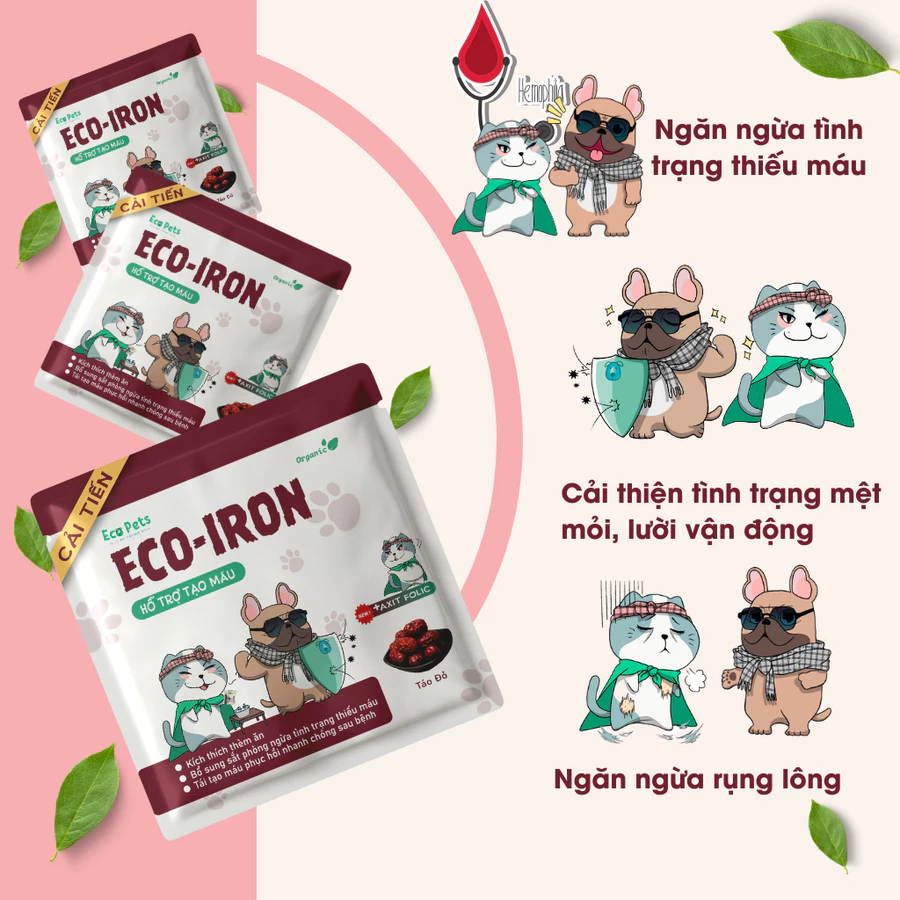 Bột bổ máu Ecopets ECO IRON 5G