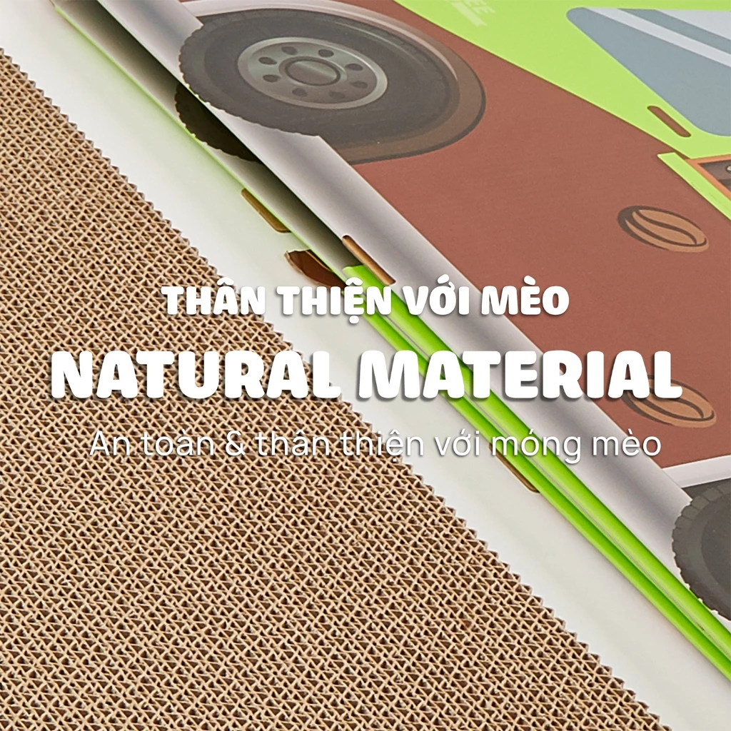 Nhà cào móng mèo hình xe cà phê