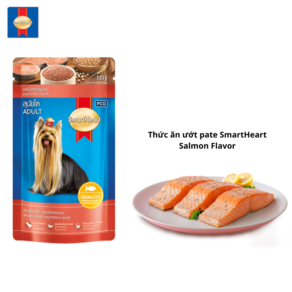 Pate cho chó trưởng thành SmartHeart gói 130g