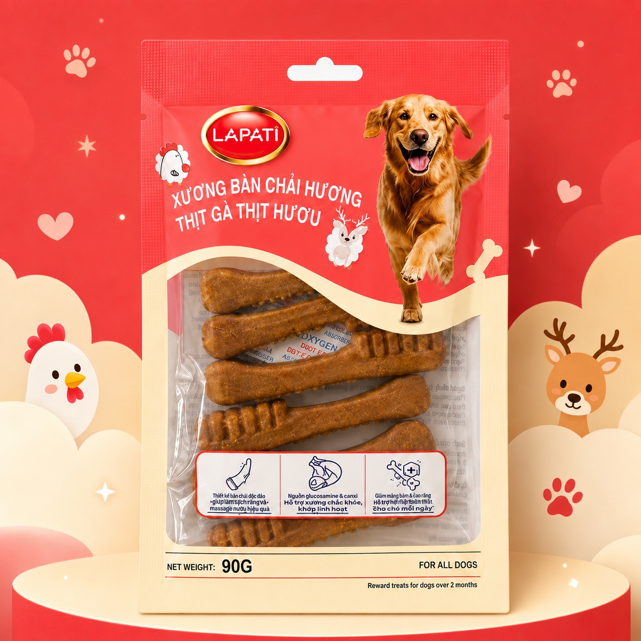 Xương bàn chải LAPATI 90g