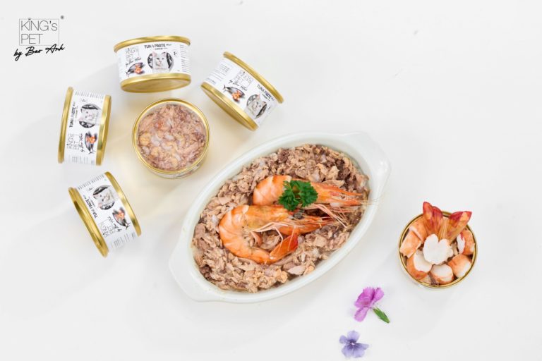 PATE LON CÁ NGỪ JELLY TOPPING TÔM KING'S PET BY BAO ANH 85G