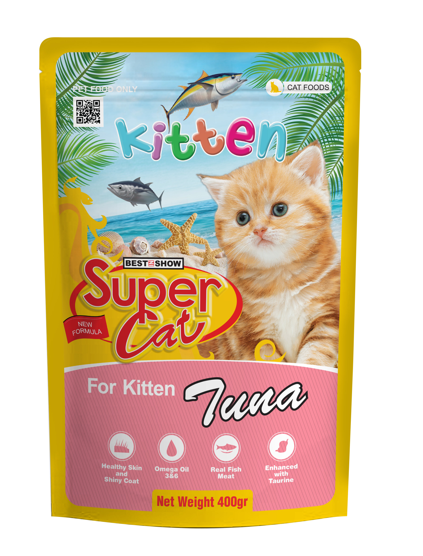 Pate cho mèo con Super Cat vị Cá Ngừ 85g