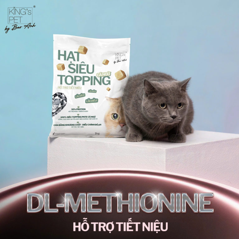 HẠT SIÊU TOPPING HỖ TRỢ TIẾT NIỆU CHO MÈO KING'S PET BY BAO ANH 1KG