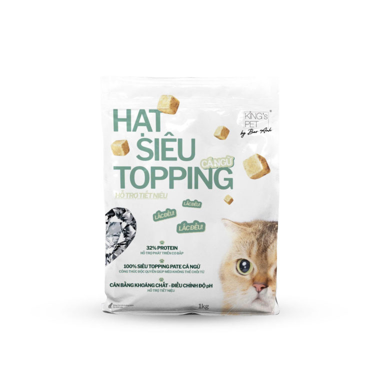 HẠT SIÊU TOPPING HỖ TRỢ TIẾT NIỆU CHO MÈO KING'S PET BY BAO ANH 1KG