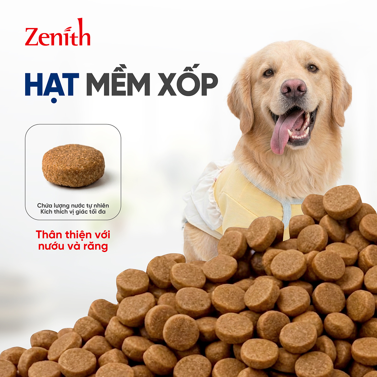 Thức ăn hạt mềm Zenith chó Giống Chó Lớn 1kg