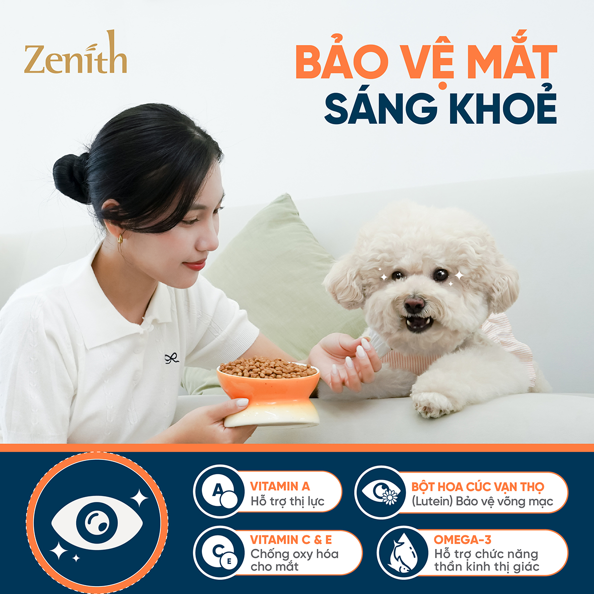 Thức ăn hạt mềm Zenith cho Chó mọi lứa tuổi Thịt Gà