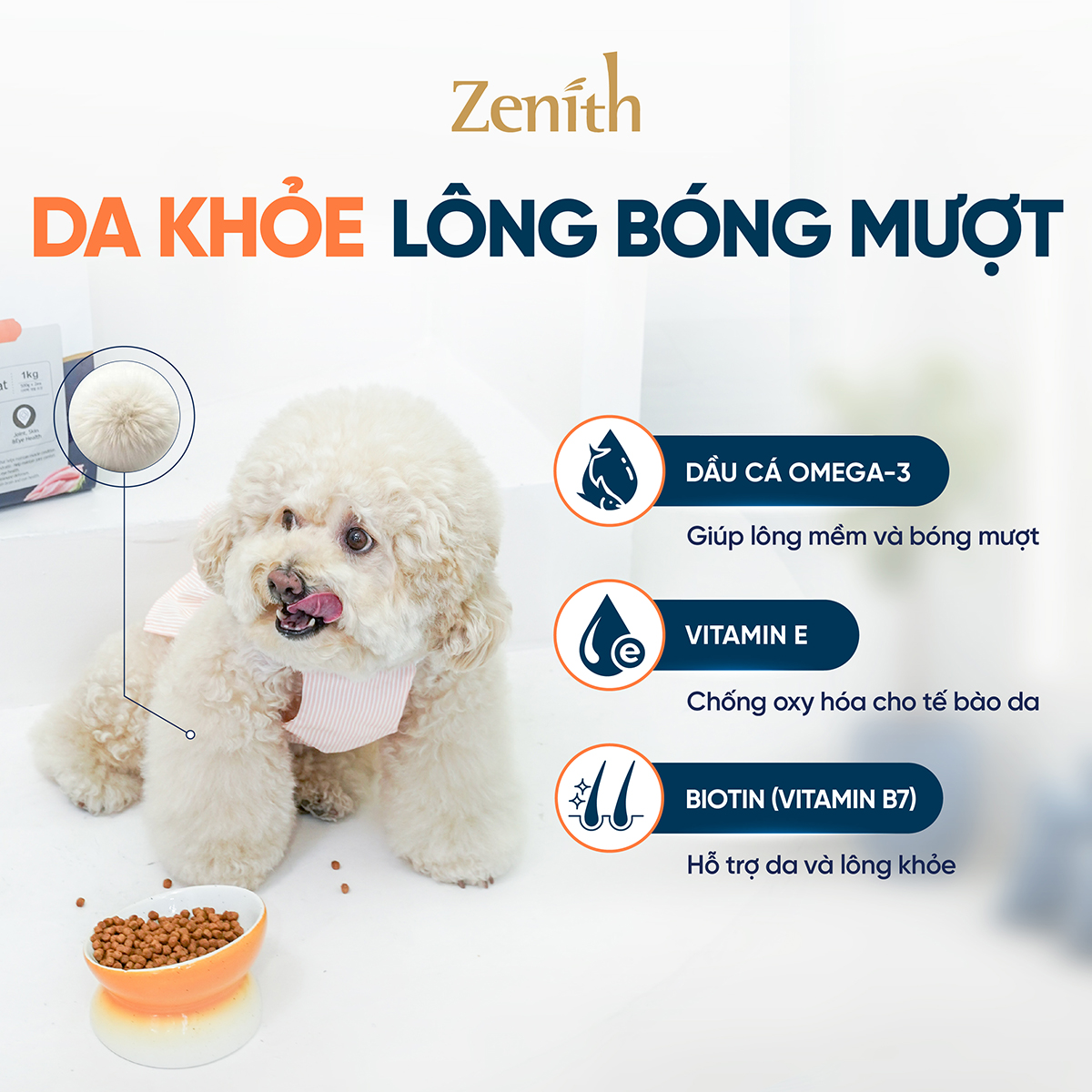 Thức ăn hạt mềm Zenith cho Chó mọi lứa tuổi Thịt Gà