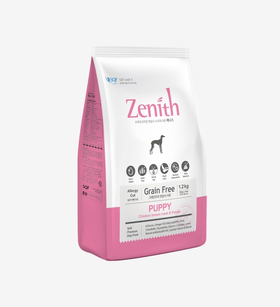 Thức ăn hạt mềm cho chó con - Zenith Puppy 1.2kg