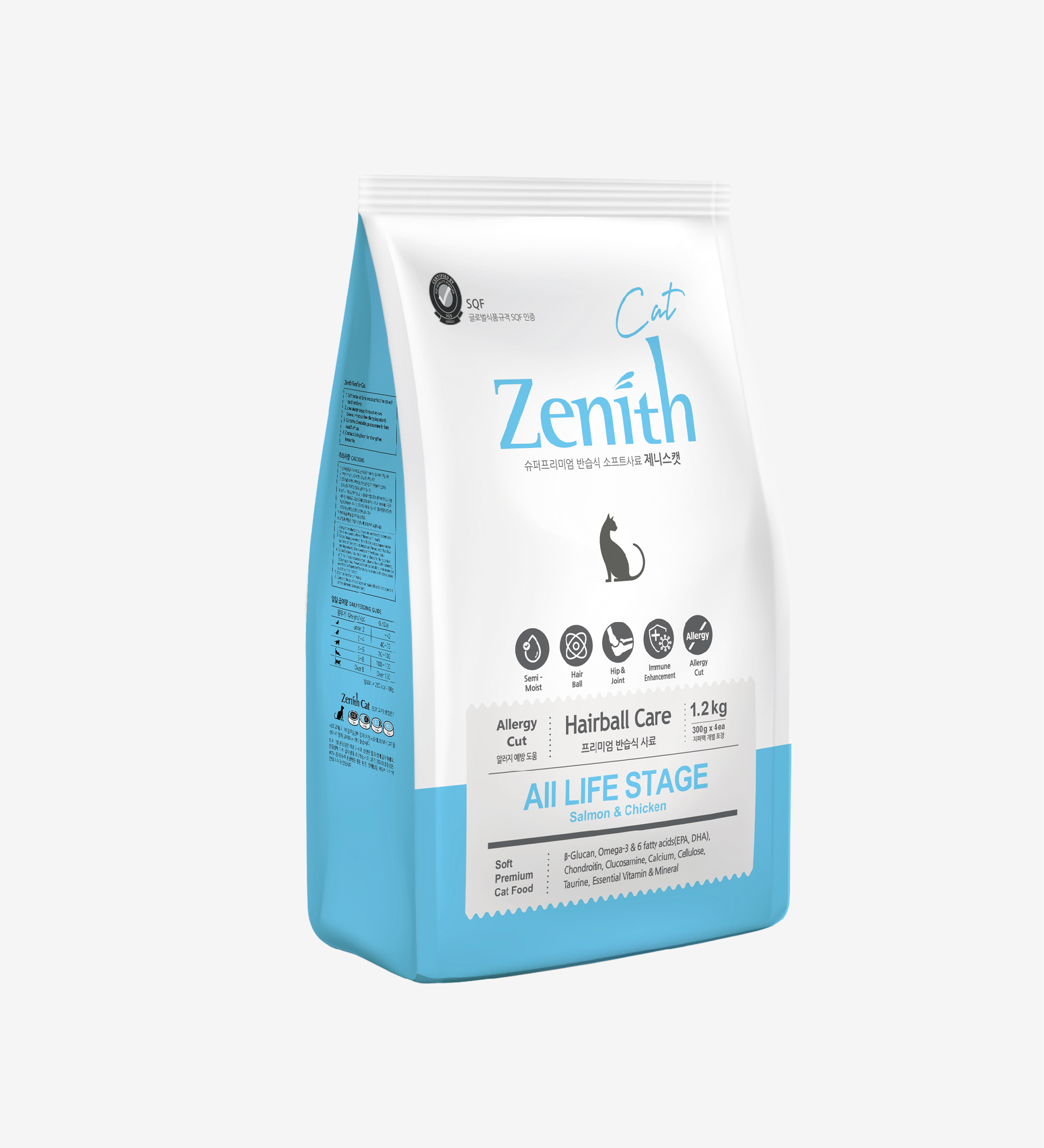 Thức ăn hạt mềm cho mèo Zenith - Hairball 1,2kg