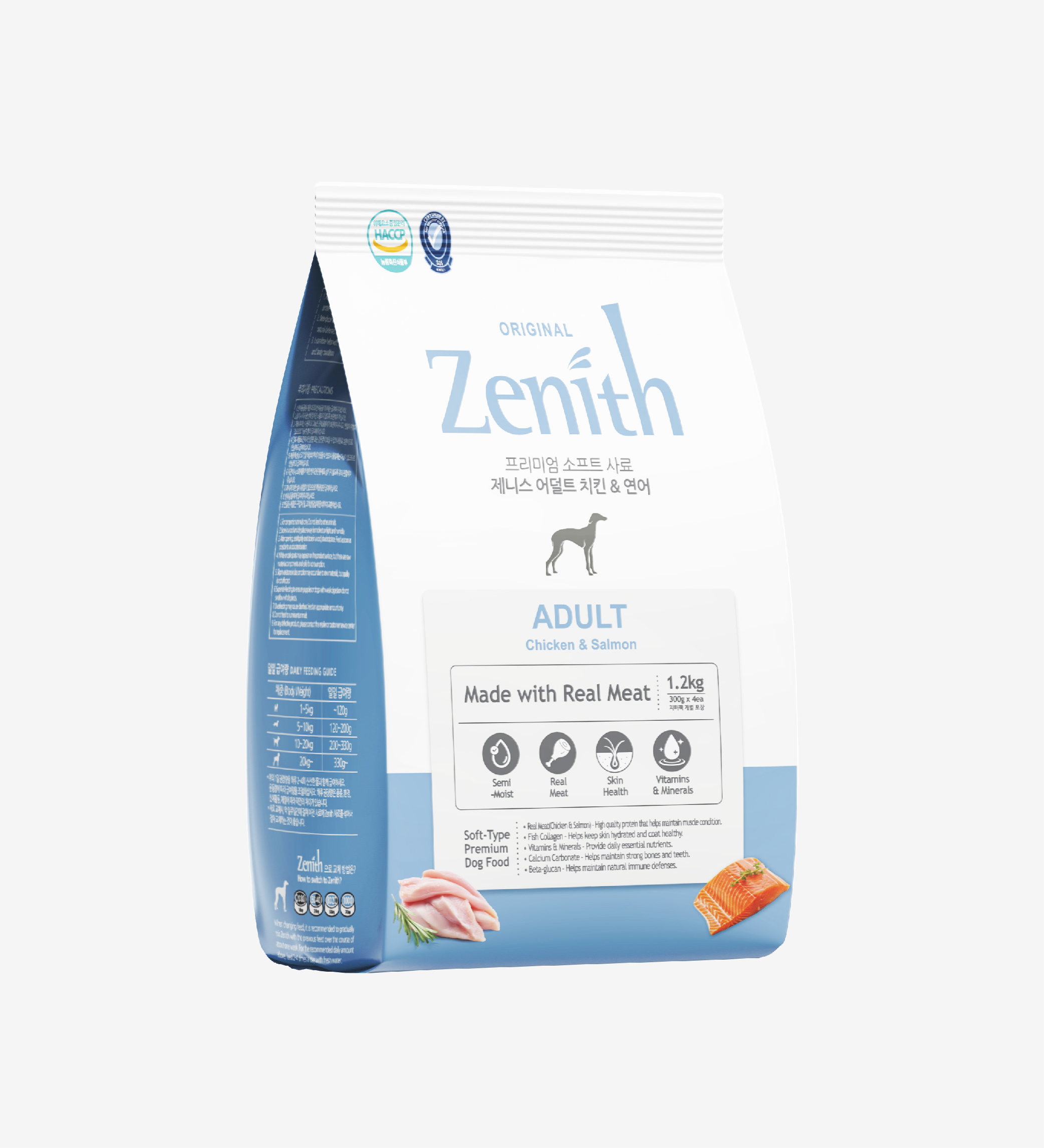 Thức ăn hạt mềm Zenith cho Chó Trưởng thành Thịt Gà & Cá Hồi
