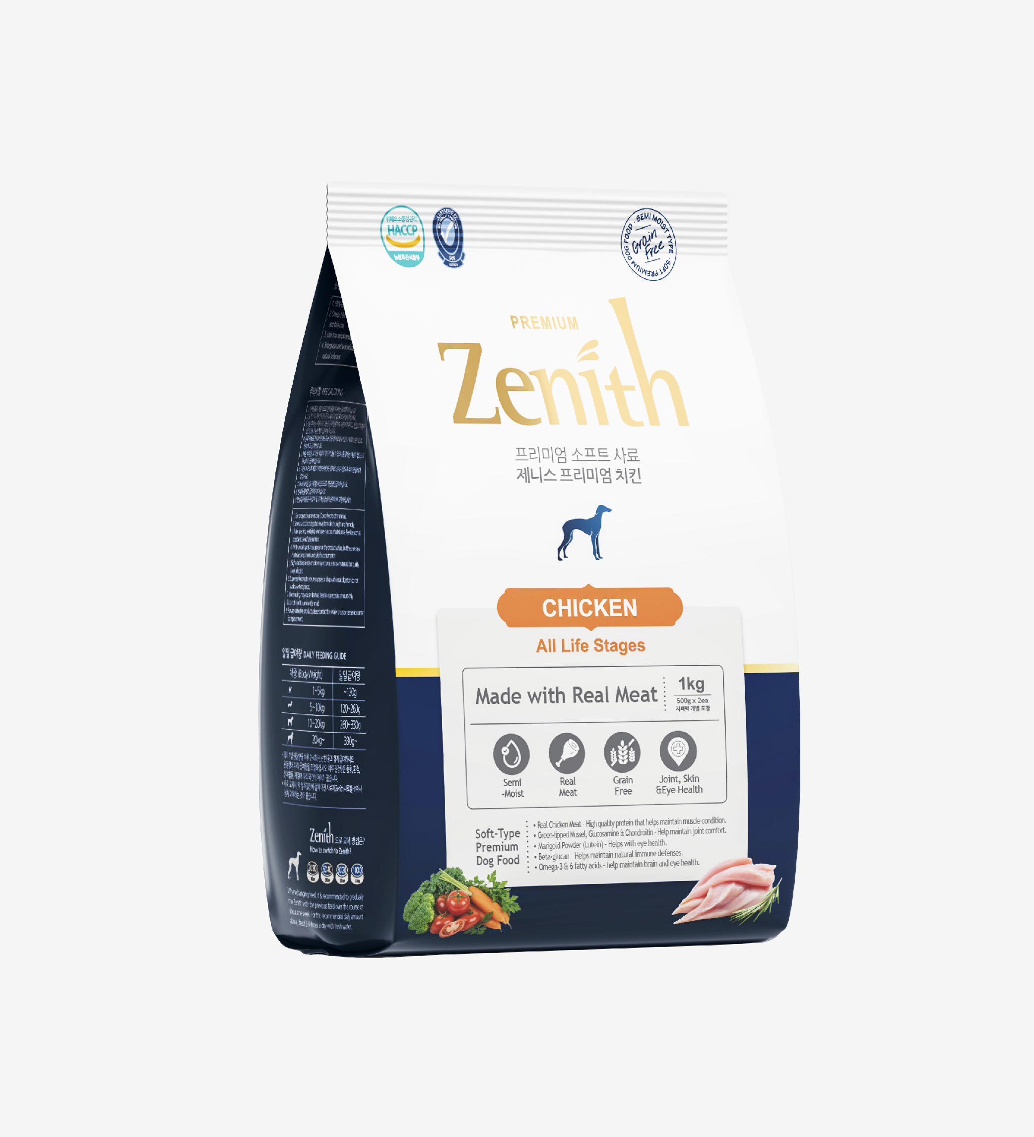 Thức ăn hạt mềm Zenith cho Chó mọi lứa tuổi Thịt Gà