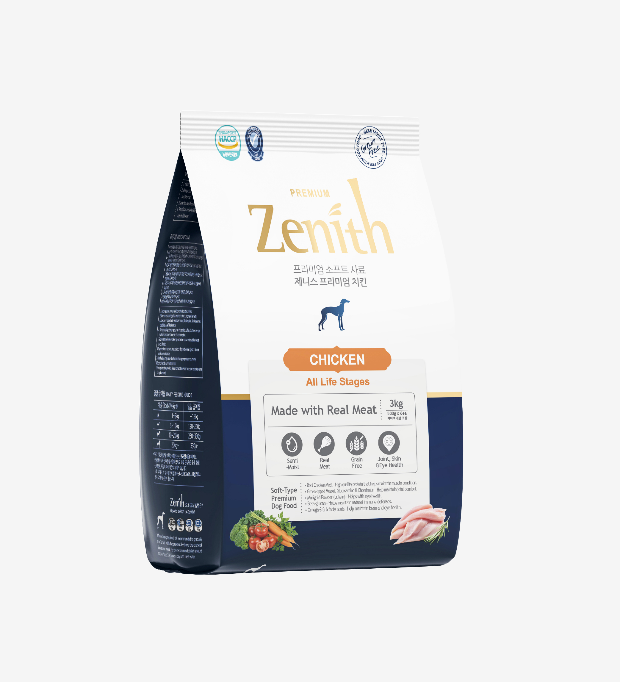 Thức ăn hạt mềm Zenith cho Chó mọi lứa tuổi Thịt Gà