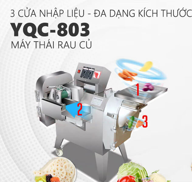 Máy Thái Rau Củ Công Nghiệp YQC-803