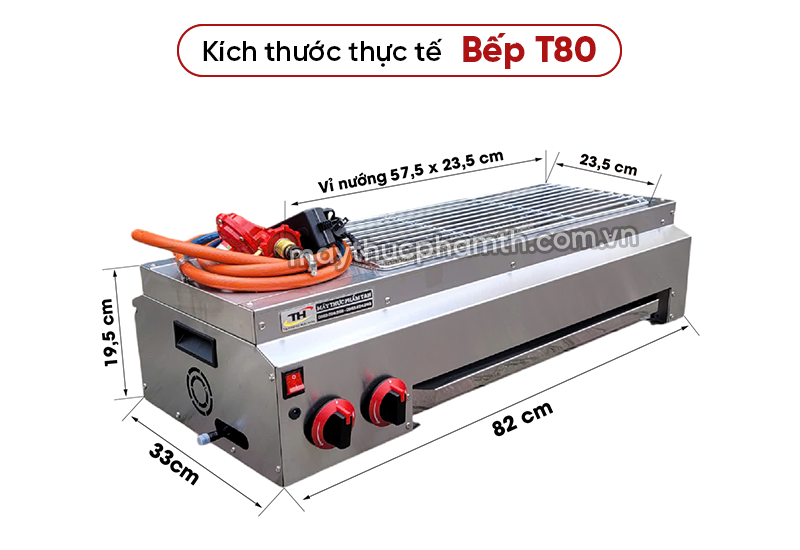 Bếp nướng thịt xiên không khói T80