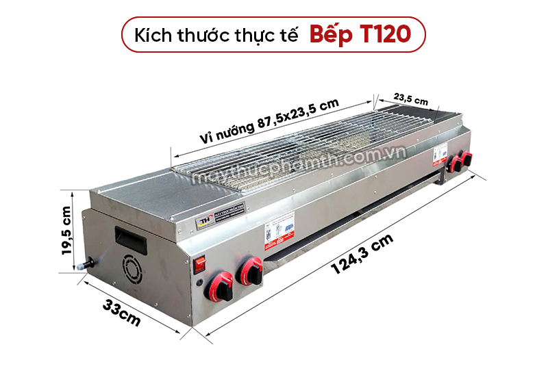 Bếp nướng thịt xiên không khói T120