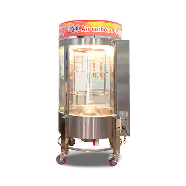 Lò quay vịt kính 680 tự xoay (8 – 12 con)