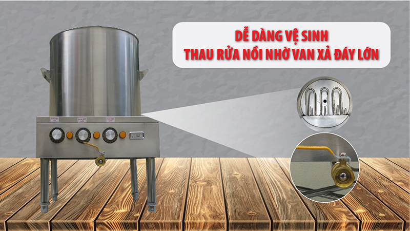 NỒI NẤU PHỞ ĐIỆN T&H 100 LÍT