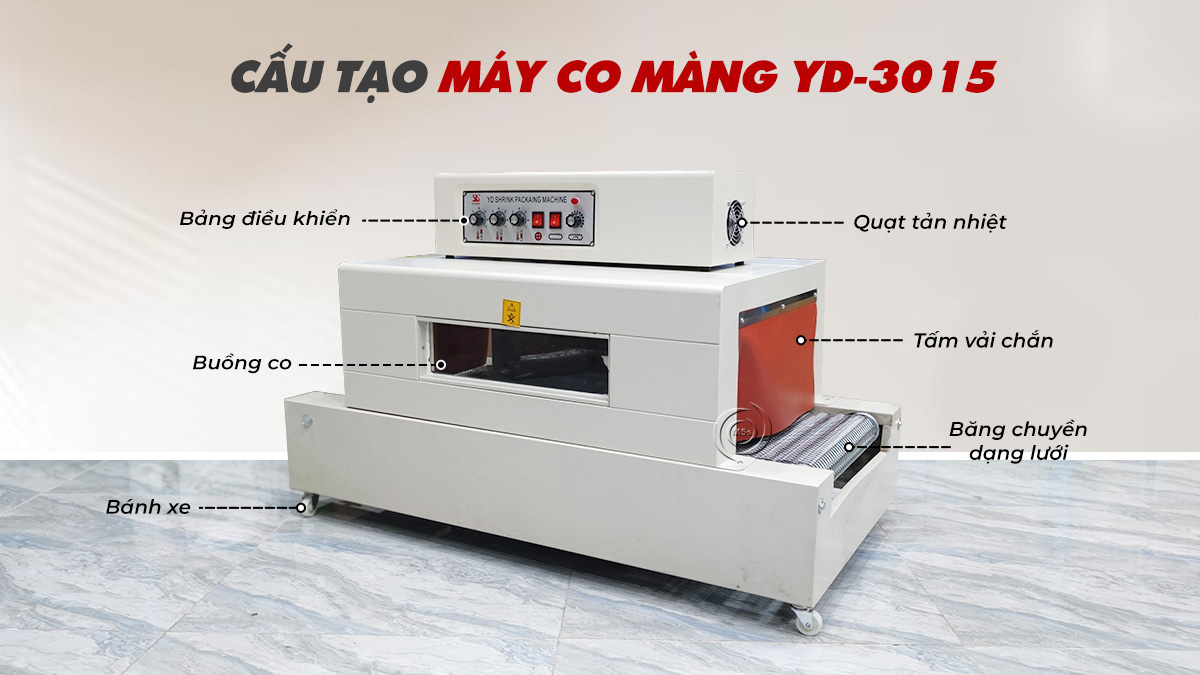 Máy bọc bát đĩa - Máy bọc màng co YD-3015
