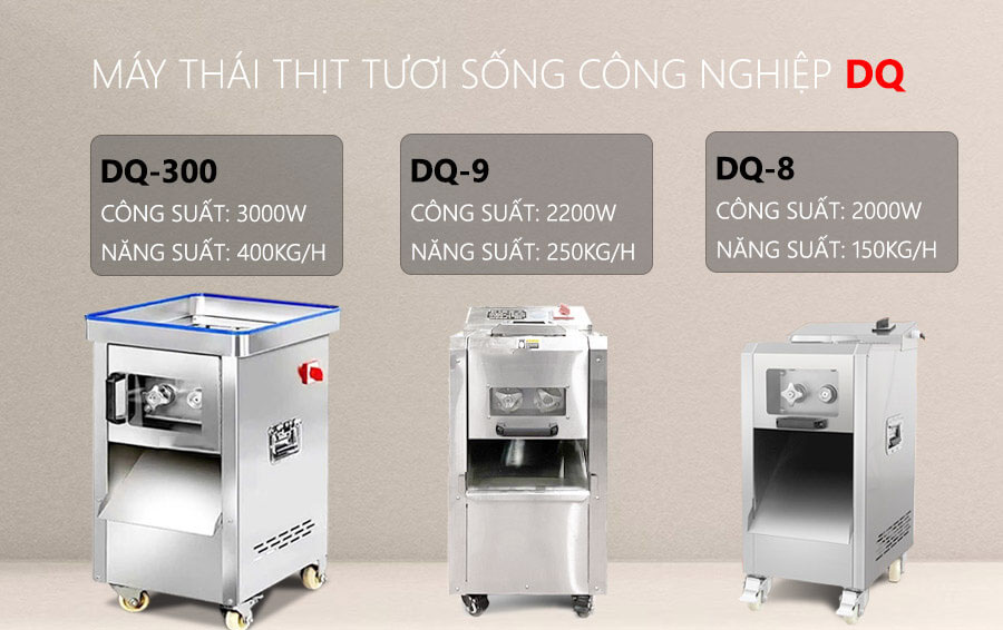Máy Thái Thịt Tươi Sống DQ-300 Công Nghiệp