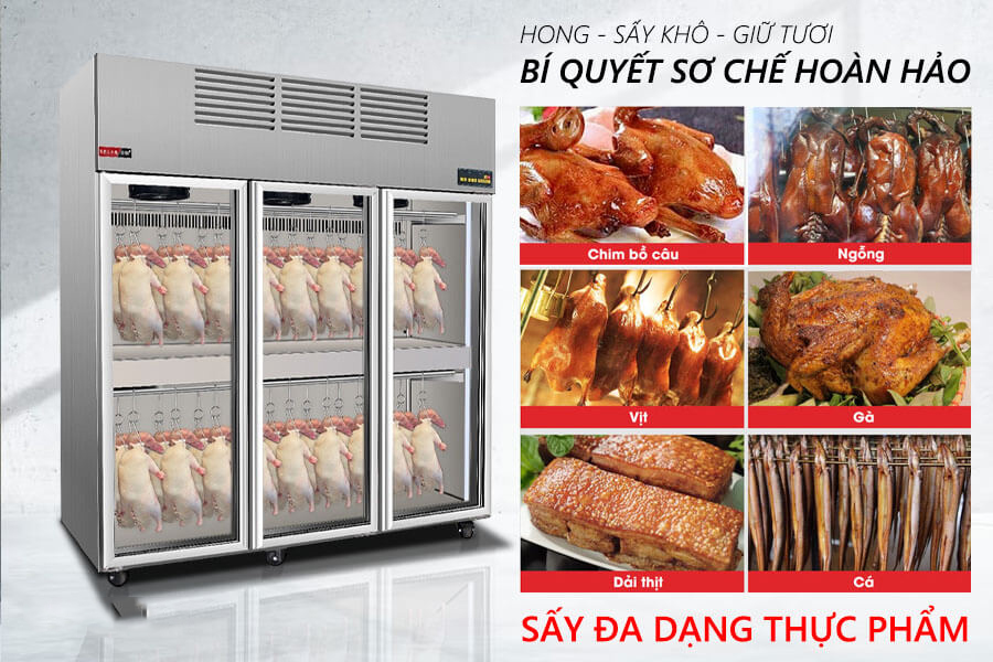 Tủ hong sấy vịt 3 cánh