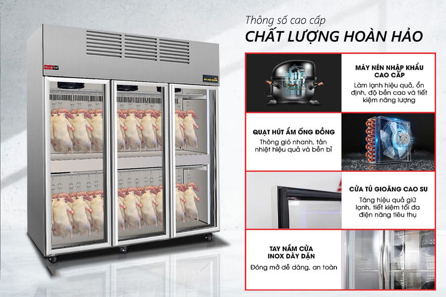 Tủ hong sấy vịt 3 cánh