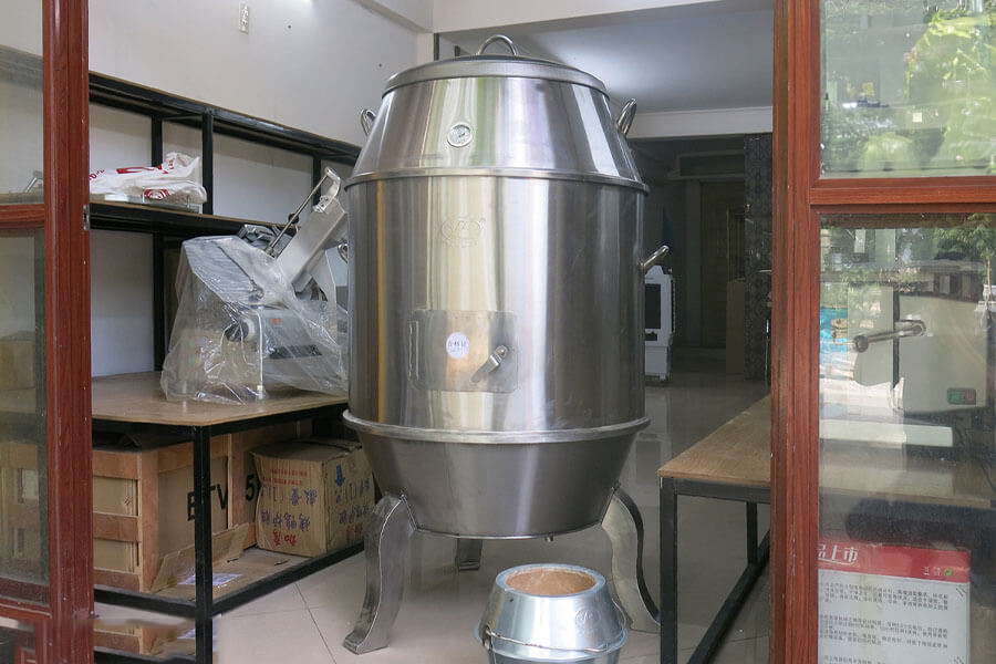 Lò quay vịt chân cong 90 Inox (10-12 con)